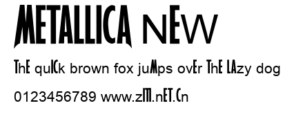 MetallicA NEW.ttf字體轉換器圖片