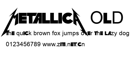 MetallicA OLD.ttf字體轉換器圖片