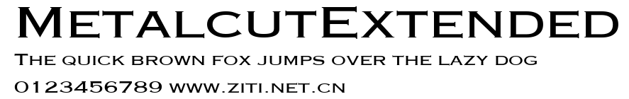 MetalcutExtended.ttf字體轉換器圖片