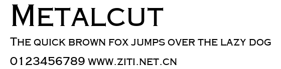 Metalcut.ttf字體轉換器圖片