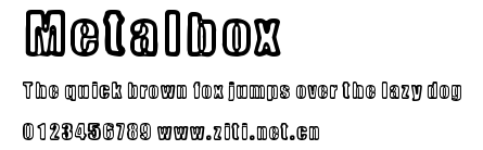 Metalbox.ttf字體轉換器圖片