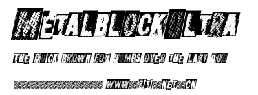 MetalblockUltra.ttf字體轉換器圖片
