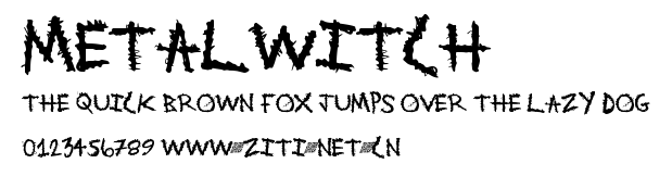 MetalWitch.ttf字體轉換器圖片