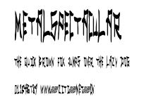 MetalSpectacular.ttf字體轉換器圖片