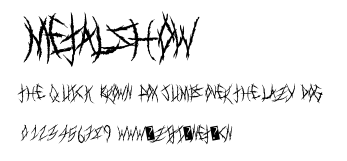 MetalShow.ttf字體轉換器圖片