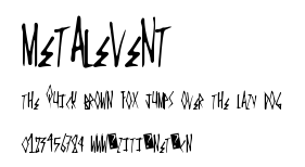 MetalEvent.ttf字體轉換器圖片