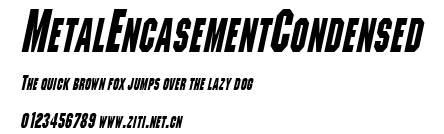 MetalEncasementCondensed.ttf字體轉換器圖片