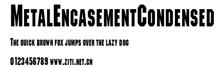 MetalEncasementCondensed.ttf字體轉換器圖片