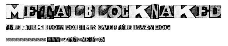 MetalblockNaked.ttf字體轉換器圖片