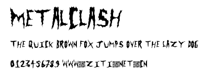 MetalClash.ttf字體轉換器圖片