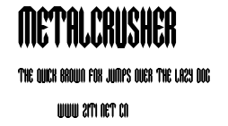 MetalCrusher.ttf字體轉換器圖片