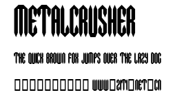 MetalCrusher.ttf字體轉換器圖片