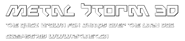 Metal Storm 3D.ttf字體轉換器圖片