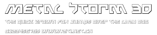Metal Storm 3D.ttf字體轉換器圖片