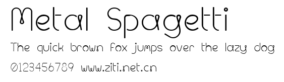 Metal Spagetti.ttf字體轉換器圖片