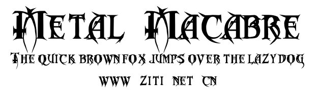 Metal Macabre .ttf字體轉換器圖片
