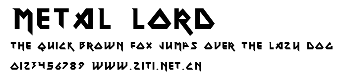 Metal Lord.ttf字體轉換器圖片