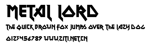 Metal Lord.ttf字體轉換器圖片