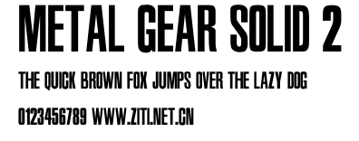 Metal Gear Solid 2.ttf字體轉換器圖片