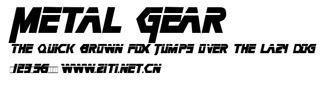 Metal Gear.ttf字體轉換器圖片