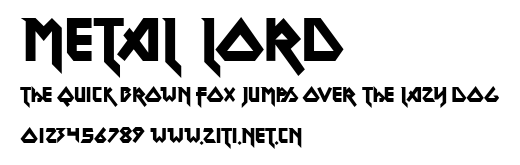 Metal Lord.ttf字體轉換器圖片