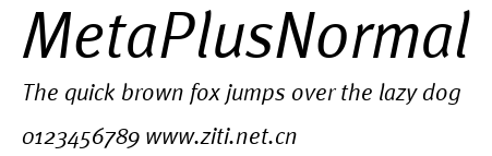 MetaPlusNormal.ttf字體轉換器圖片