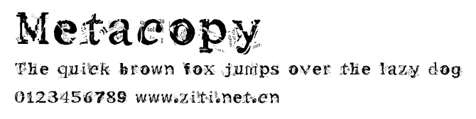 Metacopy.ttf字體轉換器圖片