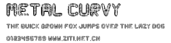 Metal Curvy.ttf字體轉換器圖片
