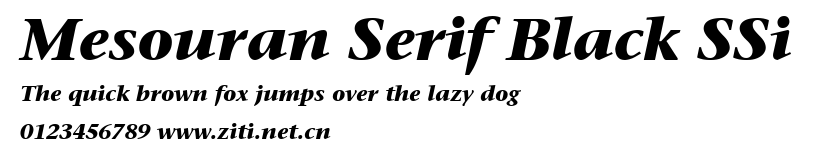 Mesouran Serif Black SSi.ttf