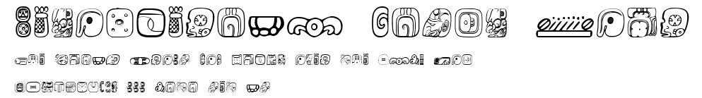 MesoAmerica Dings Four.ttf字體轉換器圖片