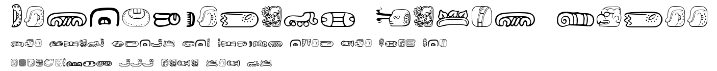 MesoAmerica Dings Three.ttf字體轉換器圖片