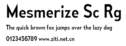 Mesmerize Sc Rg.ttf字體轉換器圖片