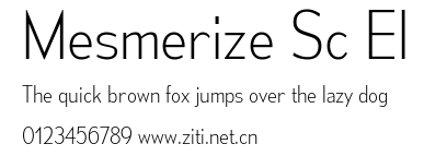 Mesmerize Sc El.ttf字體轉換器圖片