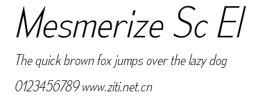 Mesmerize Sc El.ttf字體轉換器圖片
