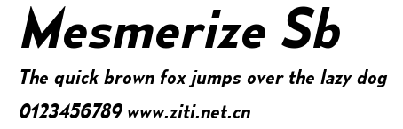 Mesmerize Sb.ttf字體轉換器圖片