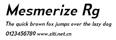 Mesmerize Rg.ttf字體轉換器圖片