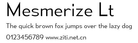 Mesmerize Lt.ttf字體轉換器圖片