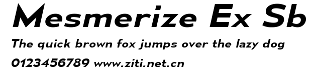 Mesmerize Ex Sb.ttf字體轉換器圖片