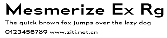 Mesmerize Ex Rg.ttf字體轉換器圖片