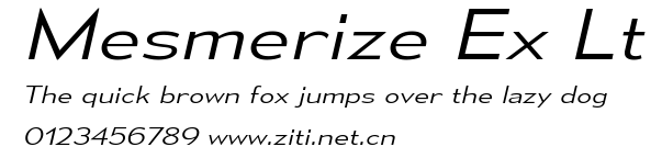 Mesmerize Ex Lt.ttf字體轉換器圖片
