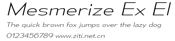 Mesmerize Ex El.ttf字體轉換器圖片