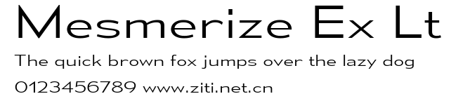 Mesmerize Ex Lt.ttf字體轉換器圖片
