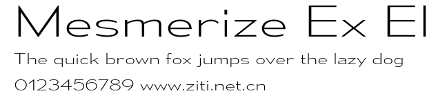 Mesmerize Ex El.ttf字體轉換器圖片