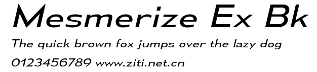 Mesmerize Ex Bk.ttf字體轉換器圖片