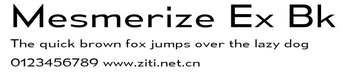 Mesmerize Ex Bk.ttf字體轉換器圖片