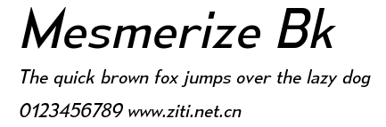 Mesmerize Bk.ttf字體轉換器圖片