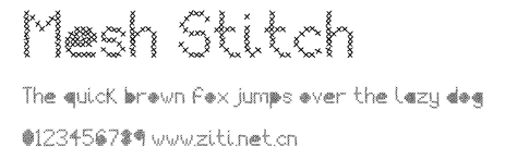 Mesh Stitch.ttf字體轉換器圖片