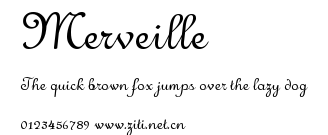 Merveille.ttf字體轉換器圖片