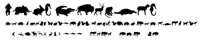 Mers Animals.ttf字體轉換器圖片