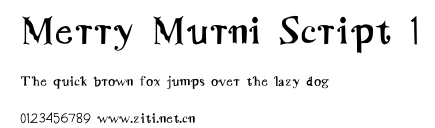 Merry Murni Script 1.ttf字體轉換器圖片